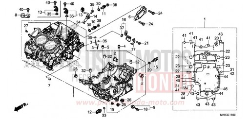 CARTER MOTEUR CRF1000DJ de 2018